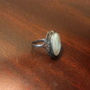 Vintage Silver Gemstone Ring Size 7